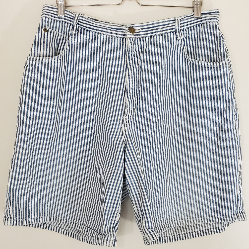 Vintage Hunt Club Woman Shorts Stripe Denim 20W